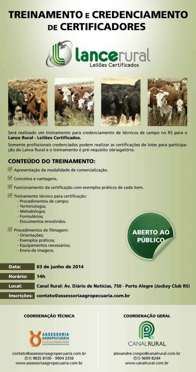 Treinamento Certificadores
