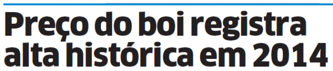 Preço do boi no RS