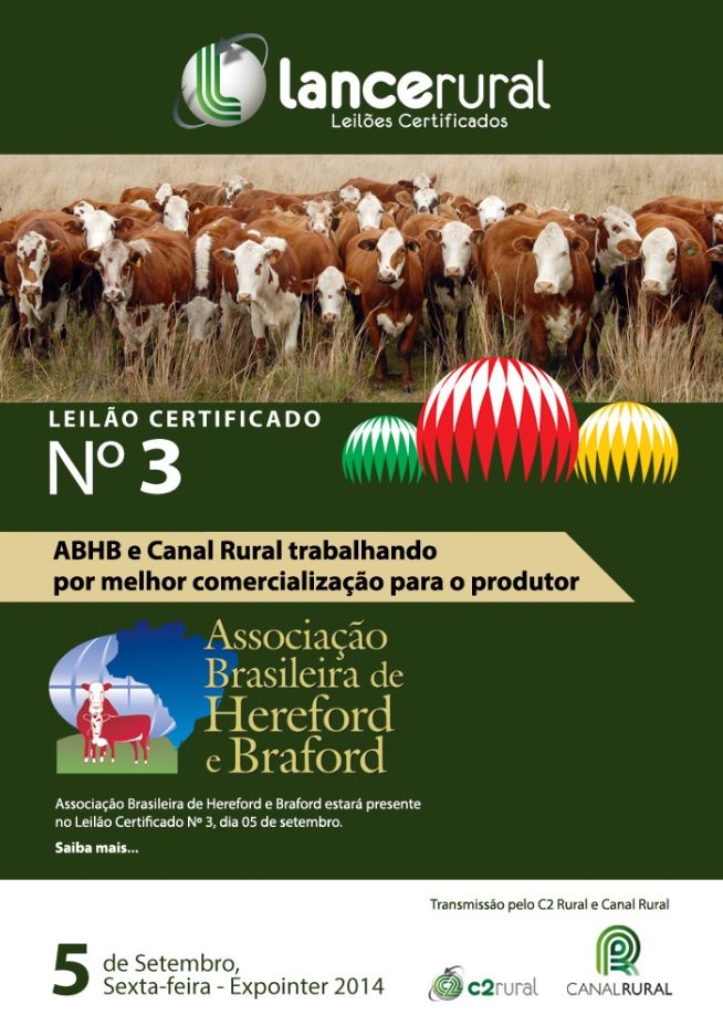 Lance Rural - Leilão Certificado nº 3 - Expointer