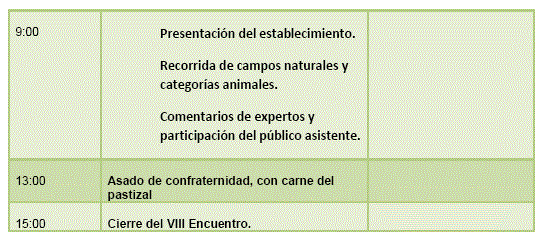 DIA 11 DE OCTUBRE - DIA DE CAMPO