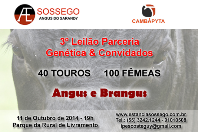 3º Leilão Parceria Genética & Convidados