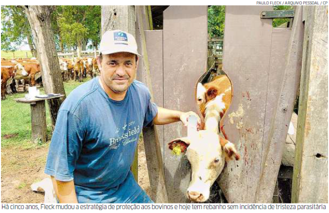 Alerta no combate ao carrapato (Correio do Povo, 10 Jan 2016)