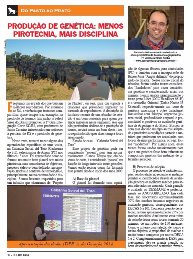 Produção de Genética: menos pirotecnia, mais disciplina