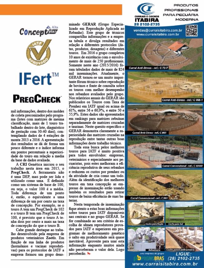 Sêmen para IATF? Lembre-se do “Efeito Touro”!
