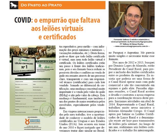 COVID: o empurrão que faltava aos leilões virtuais e certificados