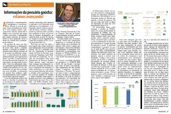 Informações da pecuária gaúcha: estamos avançando!