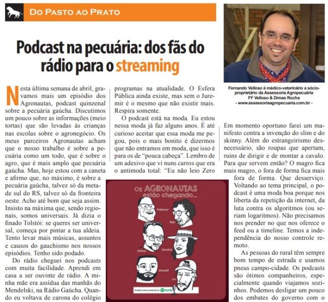 Podcast na pecuária: dos fãs do rádio para o streaming